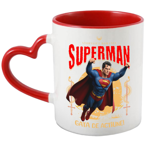 Supereroi - Cana Cu Superman Disney – Salvatorul in Actiune, Ceramica, 330ML