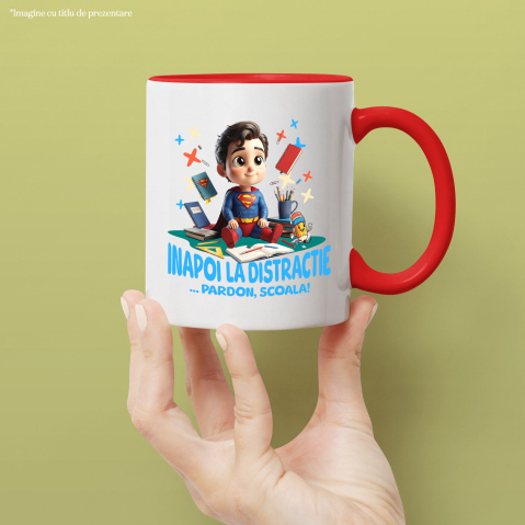 Cana Cu Superman – Scoala Devine Super, Ceramica, 330ML [2]
