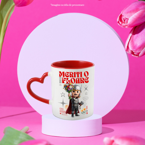 Cana Cu Thor - Flori Magice din Lumea Disney, Ceramica, 330ML [1]