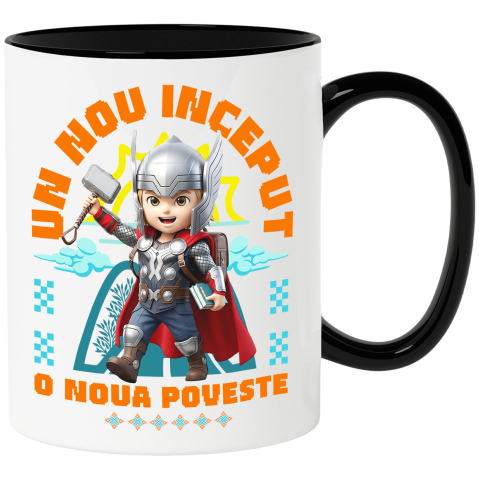 Supereroi - Cana Cu Thor – Învață Din Furtuna Primilor Pași, Ceramica, 330ML