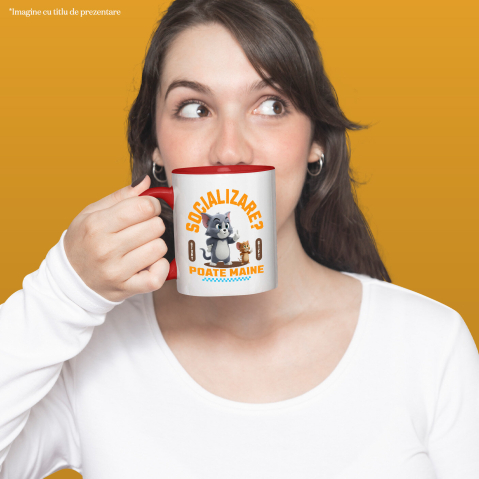 Cana Cu Tom si Jerry: Aventuri Pe Skateboard , Degetul Mijlociu, Socializare? Poate maine, Anti-social, Ceramica, 330ML [2]