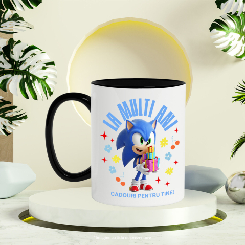 Cana Cu Totul pentru Ziua Ta cu Sonic, Ceramica, 330ML [3]