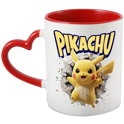 Desene Animate - Cana Cu Un Cadru Electrizant cu Pikachu, Ceramica, 330ML