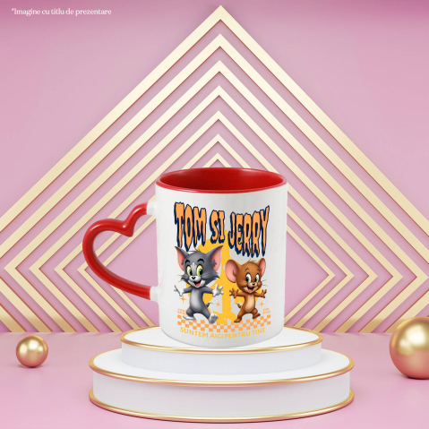 Cana Cu Universul Disney cu Tom and Jerry, Ceramica, 330ML [2]