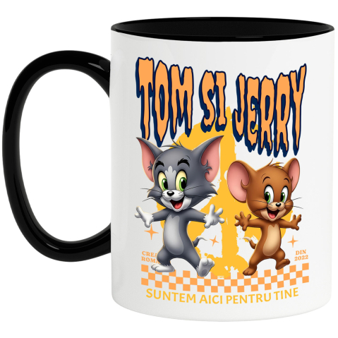 Desene Animate - Cana Cu Universul Disney cu Tom and Jerry, Ceramica, 330ML