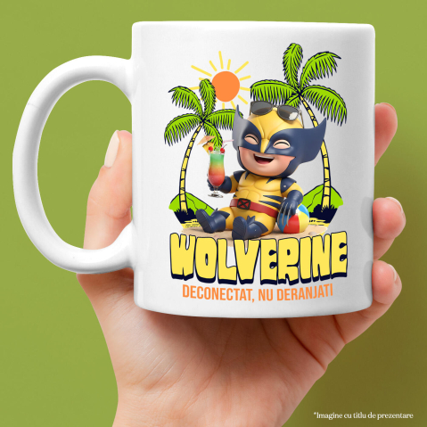 Cana Cu Vacanta cu Wolverine: Aventuri la Mare, Ceramica, 330ML [1]