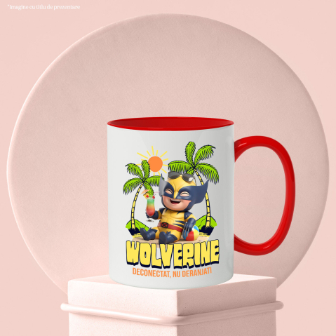 Cana Cu Vacanta cu Wolverine: Aventuri la Mare, Ceramica, 330ML [3]