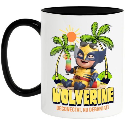 Supereroi - Cana Cu Vacanta cu Wolverine: Aventuri la Mare, Ceramica, 330ML