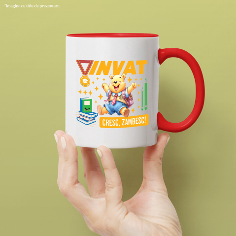 Cana Cu Winnie de Plus – Descopera si Invata, Ceramica, 330ML [2]