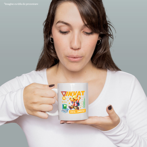 Cana Cu Winnie: Descoperim, Zambim Si Ne Dezvoltam, Ceramica, 330ML [1]