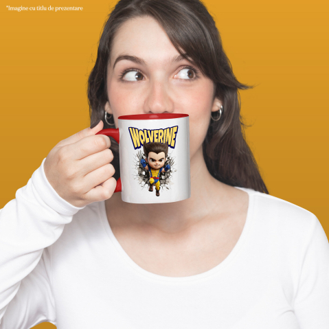 Cana Cu Wolverine: Cadru de Poveste - Întuneric și Curaj, Ceramica, 330ML [1]