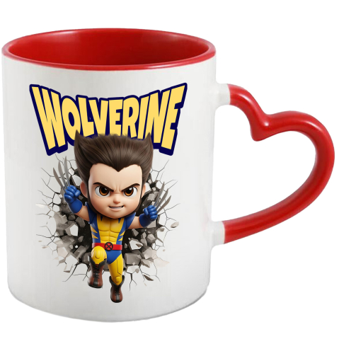 Supereroi - Cana Cu Wolverine: Cadru de Poveste - Întuneric și Curaj, Ceramica, 330ML