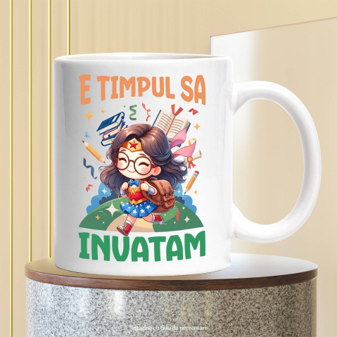 Cana Cu Zambeste Ca O Eroina Cu Wonder Woman, Ceramica, 330ML [3]