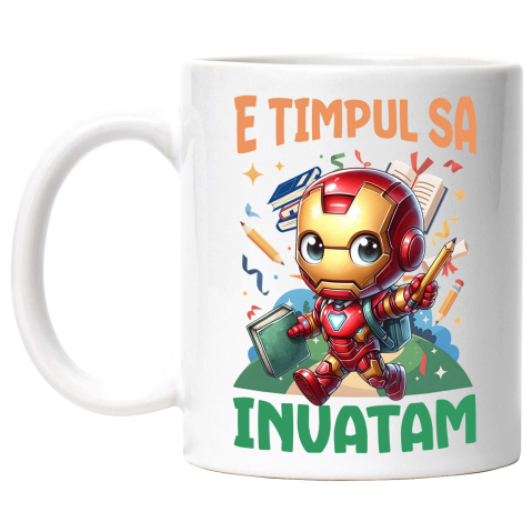 Supereroi - Cana Cu Zambete si Inventii cu Iron Man, Ceramica, 330ML