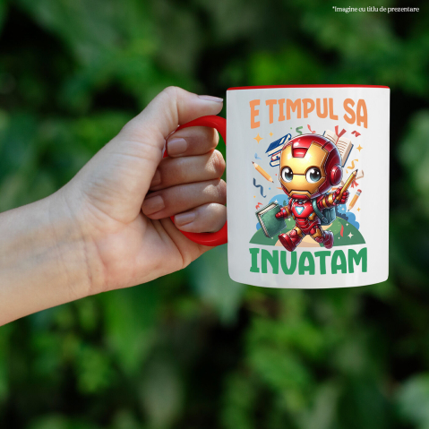 Cana Cu Zambete si Inventii cu Iron Man, Ceramica, 330ML [1]