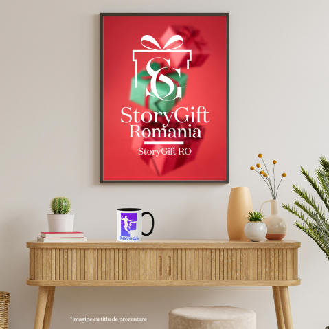 Cana Iubitorii De Fotbal, Minge, Silueta Sportiv, Text Nume Personalizat, Copii, Culoare Albastru, Cu Litera, 330ML, Ceramica, Cu Maner si Interior Negru [3]