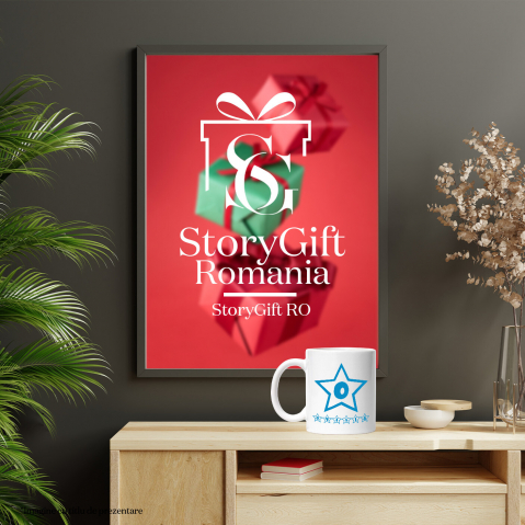 Cana Iubitorii De Stele Michellin, Text Nume Personalizat, Copii, Culoare Albastru, Cu Litera, 330ML, Ceramica, Cu Maner si Interior Alb [3]