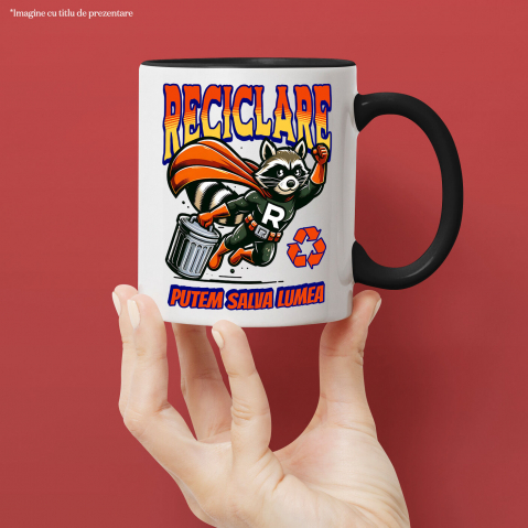 Cana Personalizata "Animal Super-Eroul Reciclare - Produse Personalizate pentru Familie și Copii" [1]