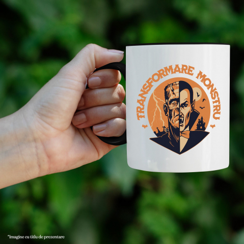 Cana Personalizata Vampir și Monstru Halloween - Cadouri Personalizate cu Design Horror și Transformare [1]