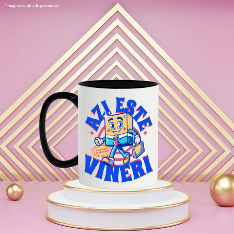 Cana Personalizata Animație Veselă în Costum Elegant – Cravată, Servietă și Viața de Birou [2]