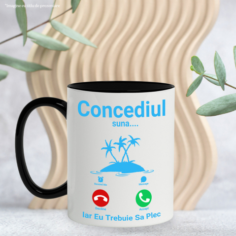 Cana Personalizata "Apel Telefonic Insula Tropicală – Concediul Tău de Vis" [2]
