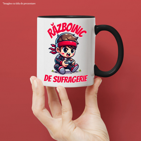 Cana Personalizata Băiat Copil cu Manetă Jocuri Video „Razboinic de Sufragerie” - Cadou Personalizat pentru Gamerii Tineri [1]