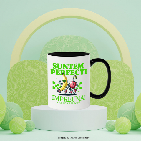 Cana Personalizata Cadouri personalizate pentru cupluri – Banana și mărul pe ringul de dans cu Cristian și Roxana [2]