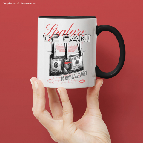 Cana Personalizata Bancnota 100 Dolari în Cârlige – Design Amuzant și Personalizat [1]