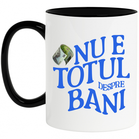 BANI - Cana Personalizata Bancnota 500 Lei Mihai Eminescu – „Nu E Totul Despre Bani” – Cadou Personalizat pentru Familie, Tati, Copii, Prieteni