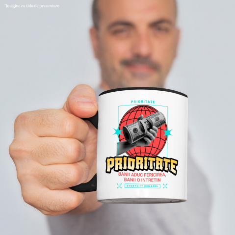 Cana Personalizata Bancnota 100 Dolari cu Text Haios – Cadou Personalizat pentru Familie și Prieteni [1]