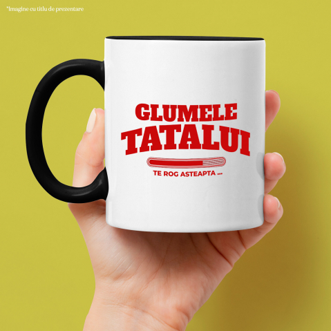 Cana Personalizata Bara De Încarcare Personalizată „Glumele Tatalui Te Rog Asteapta” – Cadou Amuzant Pentru Tata [1]