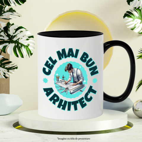 Cana Personalizata Bărbat Arhitect în Costum – Cadou Personalizat pentru Profesioniști în Design și Construcții [2]