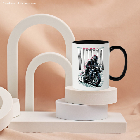 Cana Personalizata Bărbat Motociclist – Echipament Complet, Viteză și Libertate [2]