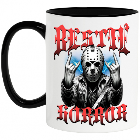 Halloween - Cana Personalizata Bărbat cu Masca Înfricoșătoare și Cuțit | Bestie Horror Halloween | Cadouri Personalizate pentru Petrecerea de Halloween