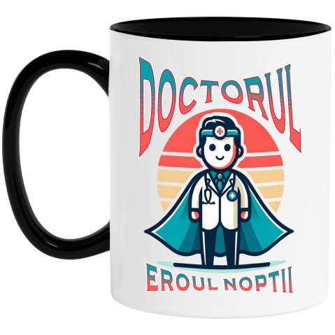 Meserii - Cana Personalizata Doctor Super Erou – Eroul Sănătății Cu Pasiune și Dedicare