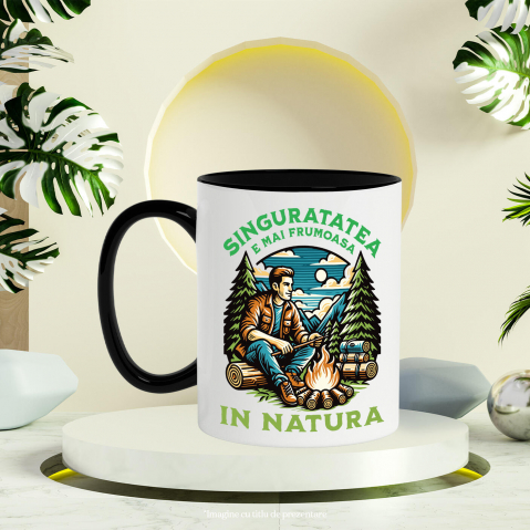 Cana Personalizata "Foc de Tabără în Pădure – Aventura Singurătății în Natură" [2]