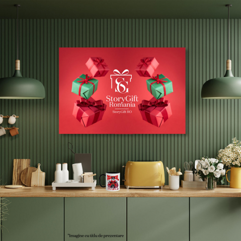 Cana Personalizata Husky Siberian în Costum Deadpool - Cadou Personalizat pentru Copii și Familie [3]