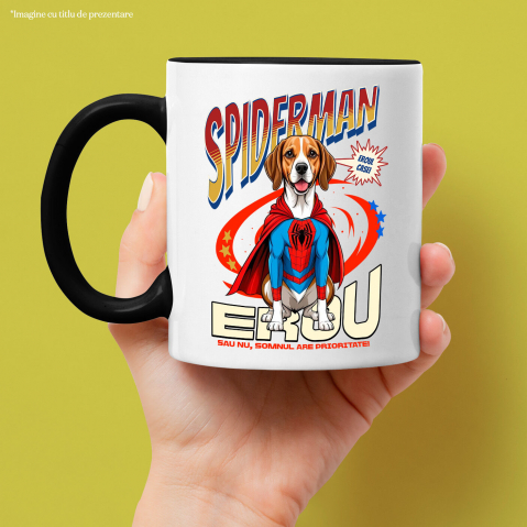 Cana Personalizata Boxer în Costum Spider-Man - Cadou Personalizat pentru Copii și Familie [1]