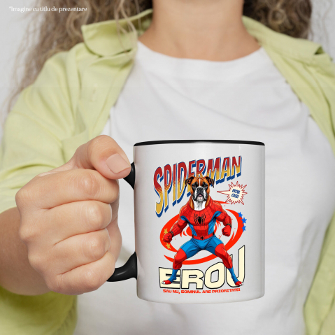 Cana Personalizata Boxer în Costum Spider-Man - Cadou Personalizat pentru Copii și Familie [1]