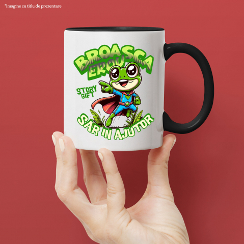 Cana Personalizata Broasca Țestoasă Cu Pelerină Și Costum De Super Erou – Cadou Personalizat Haios Pentru Copii [1]