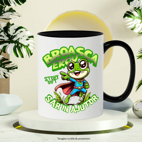 Cana Personalizata Broasca Țestoasă Cu Pelerină Și Costum De Super Erou – Cadou Personalizat Haios Pentru Copii [2]