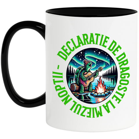 Animale - Cana Personalizata „Cadouri personalizate romantice cu broască țestoasă și declarație de dragoste pentru iubire”