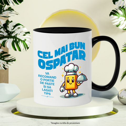 Cana Personalizata Bucată De Unt Cu Pălărie De Chef | Cadou Amuzant Pentru Iubitorii De Gastronomie [2]