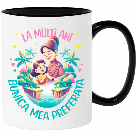 Căni - Cana Personalizata Tricou Personalizat Bunica & Nepoata – Cadou Vesel și Unic