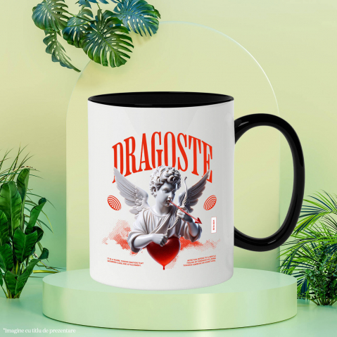 Cana Personalizata Bust Statuie Cupidon - Cadou Personalizat Cu Text Dragoste | Iubire și Romantism [2]