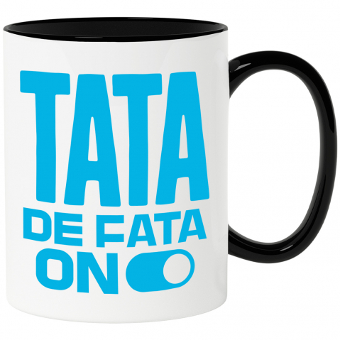 Tata - Cana Personalizata Cadouri Personalizate Tata și Fiica | Buton ON/OFF Iubire, Mesaje de Iubire și Familie