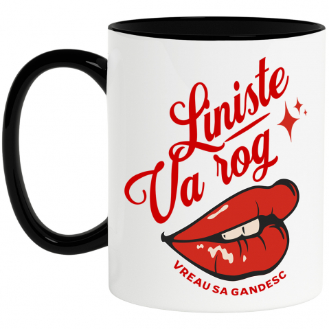 Căni - Cana Personalizata „Cadouri personalizate pentru femei cu mesaje amuzante și buze roșii | Produse haioase pentru prieteni și familie”