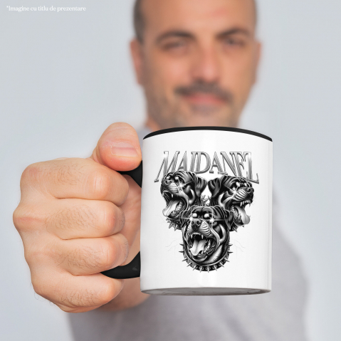 Cana Personalizata Maidanez – Tricou Personalizat cu Câini Furioși și Ochi Strălucitori [1]