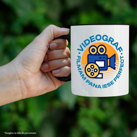 Cana Personalizata Cameră Video Roșie – Cadou Personalizat pentru Videografi și Pasionații de Film [1]