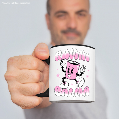 Cana Personalizata „Cană Haioasă Personalizată 'Rămâi Calm' – Cadou Amuzant pentru Familie, Copii și Prieteni” [1]